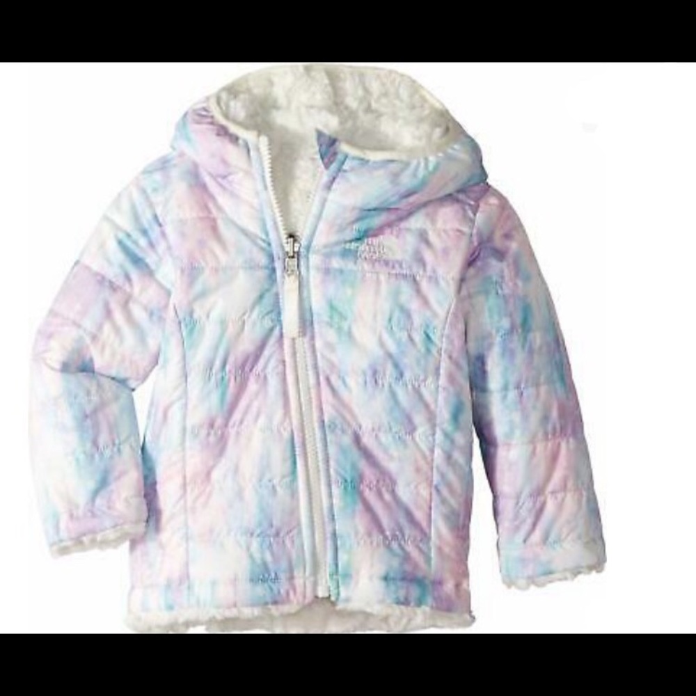 North face reversible coat, girls, size 12-18 months